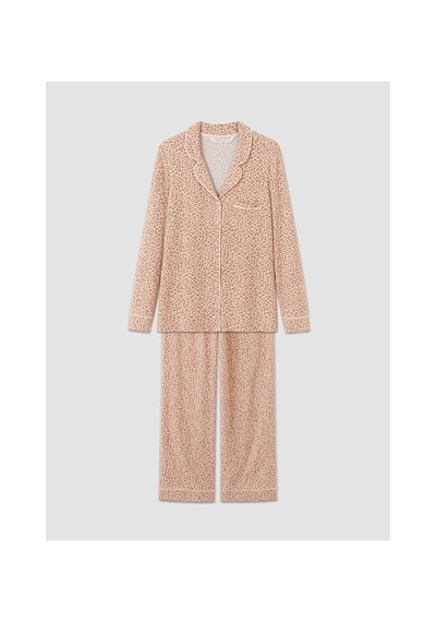 Lcw Dream Bej Leopar Desenli Kadın Pijama Takım