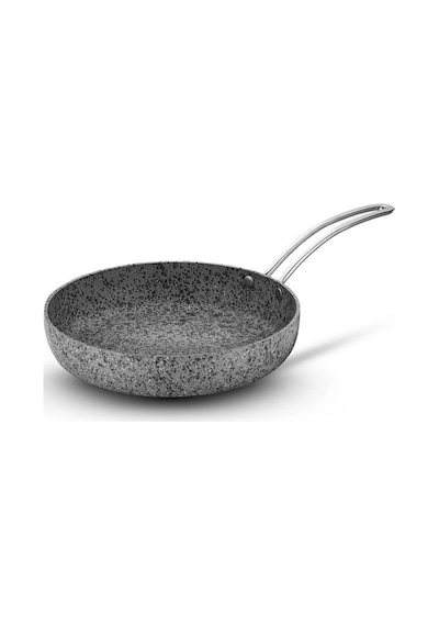 Brioni Stone Age Çizilmez Yanmaz Yapışmaz İndüksiyonlu 22 Cm Tava Gri
