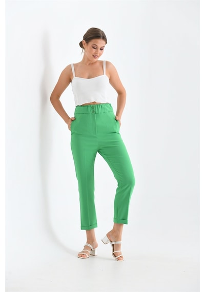 Ftz Women Kadın Douable Crep Benetton-benetton Yeşil