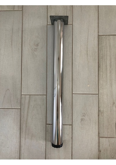 Metal, 71 Cm Krom Kaplama Bingolu Masa Ayağı 4 Adet