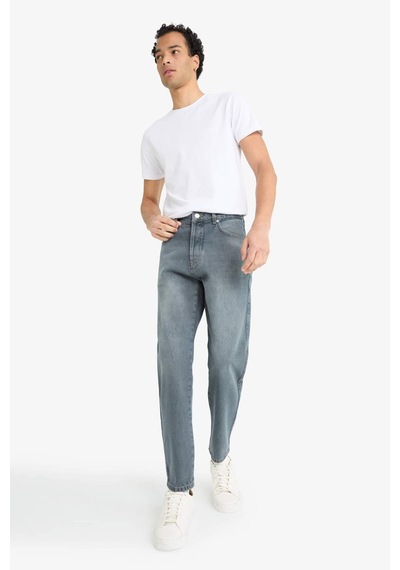 Defacto 90s Slim Fit Dar Paça Jean Pantolon E8428ax25aunm84 İndigo