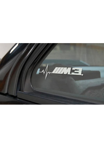 E53 E61 E63 E64 Kelebek Cam Sticker Etiket Yapıştırma 2 Ad