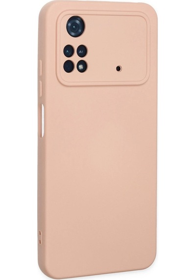 Cosmotex Newface Xiaomi Poco M4 Pro 4g Kılıf Nano İçi Kadife Silikon - Pudra
