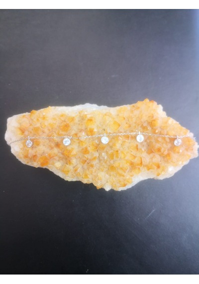 Zirkon Taşlı Kadın Gümüş Bileklik 925 Ayar 2,03 Gram S Beden