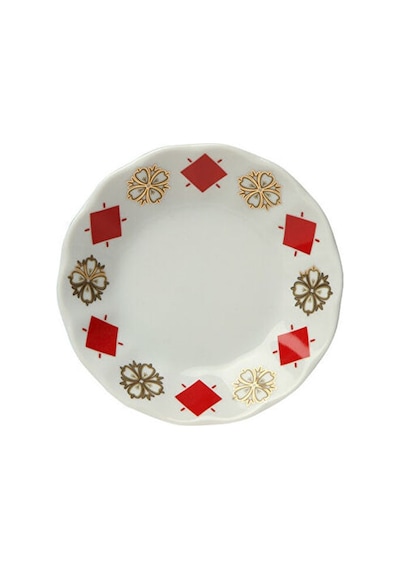 Porland Yonca Kırmızı Çay Tabağı 11 cm
