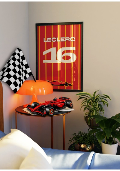 Lewis Hamilton 44 F1 Poster Tablo Siyah Çerçeveli