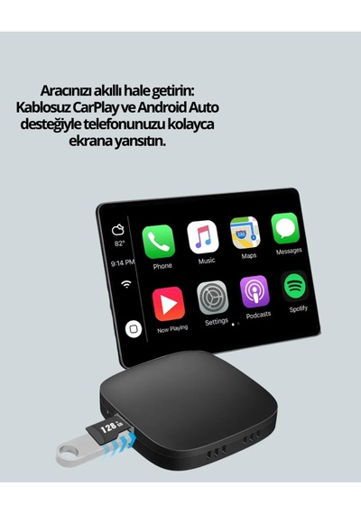 Astraltech Kablosuz Android Auto Adaptörü 5.8ghz Wifi