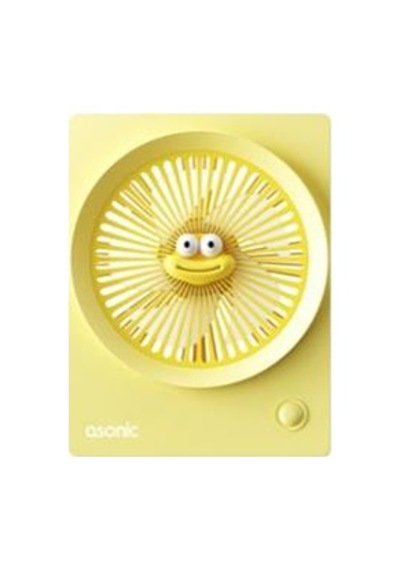Asonic Afn23 Sarı 500mah 3 Hız Kademeli Masaüstü Usb Fan