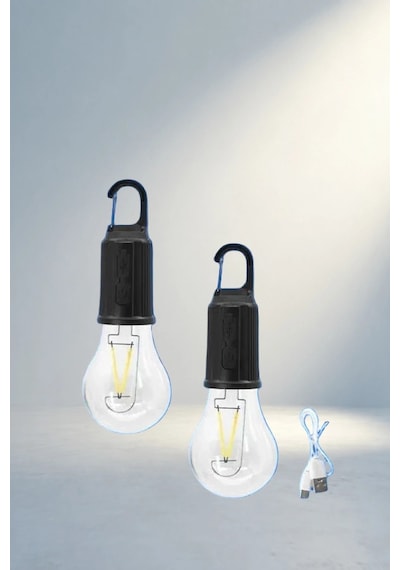Taşınabilir Retro Tasarımlı Led Lamba 1 Adet Kamp İçin Açık Ahşap 74314223