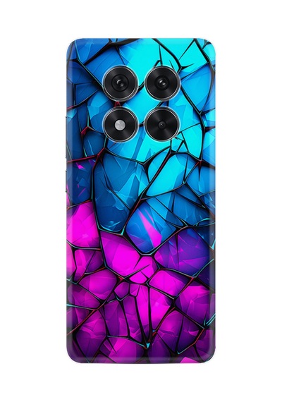 Xiaomi Redmi Note 14 Pro Kılıf Limited Resimli Mavi Ve Pembe Kırık Cam 220