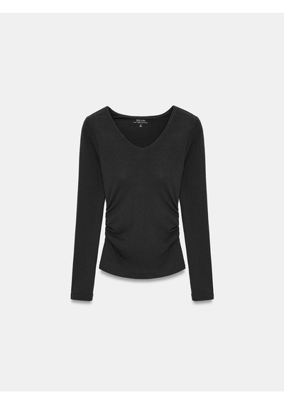 Dilvin 33215 Sıcak Tutan V Yaka Bra-free Top Siyah
