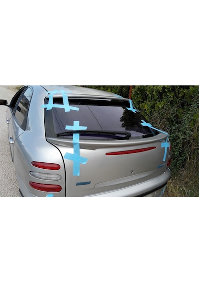 Fiat Brava Spoiler (Cam Üstü) - Mat Siyah STR-997