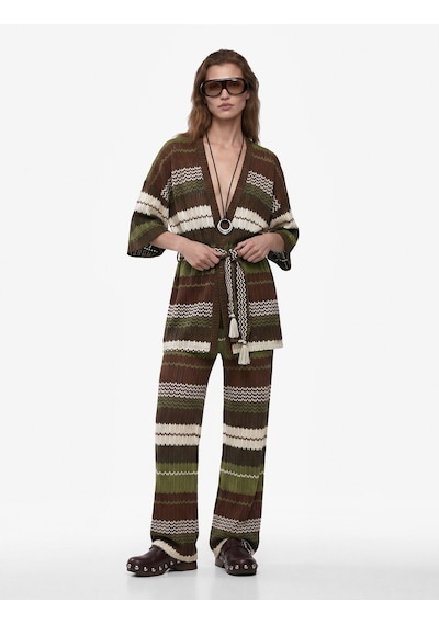 Koton Koton X Melis Ağazat - Kuşak Kemer Detaylı 3/4 Kol Desenli Pointelle Örgü Kimono Kahverengi Çizgili 6sak30082ek Kahve Çizgili Koton Koton X Melis Ağazat - Kuşak Kemer Detaylı 3/4 Kol Desenli Pointelle Örgü Kimono Kahverengi Çizgili 6sak30082ek Kahve Çizgili