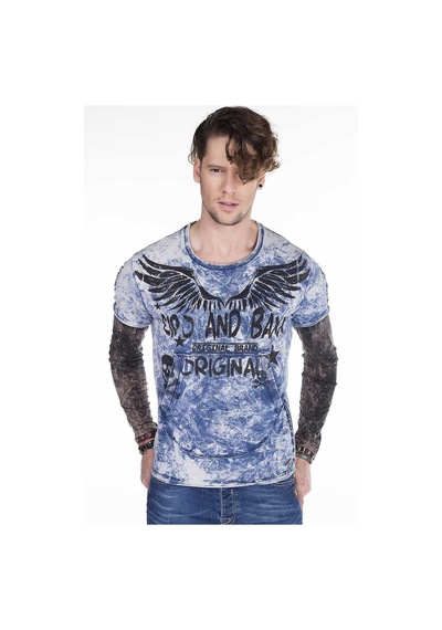 Cipo & Baxx Cl265 Slim Fit Kanat Baskılı Erkek Sweatshirt 001