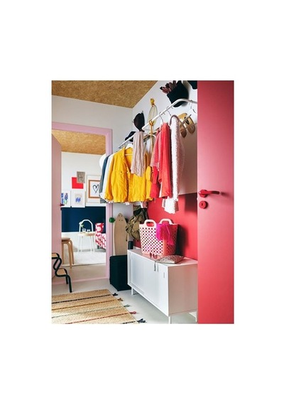 Ikea Raklev El Dokuması Jüt Halı, Natürel-çok Renkli, 70x160 Cm, Dikdörtgen Çok Renkli