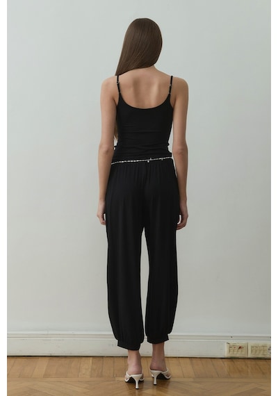 Suud Collection Siyah Cosie Askılı Top