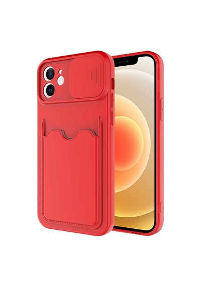 Apple Uyumlu iPhone 12 Kılıf Zore Kartix Kartlık Bölmeli Kılıf
