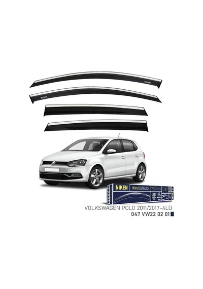 Niken Vw Polo Cam Rüzgarlığı Kromlu 2011-2017 4'lü