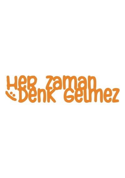 Her Zaman Denk Gelmez Araba Sticker 17x17 Cm Turuncu