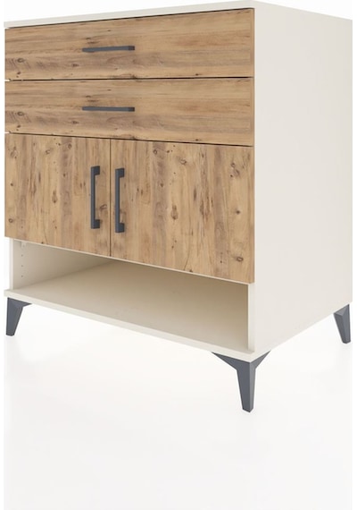 Kronos Şifonyer 2 Raflı 2 Çekmeceli 2 Kapaklı 88x59x96 Aytaşı-çam Aytası