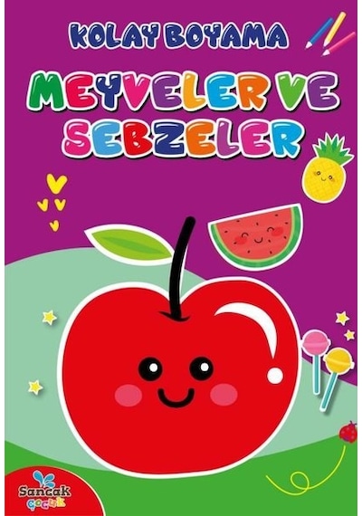 Kolay Boyama - Meyve ve Sebzeler- Sancak Çocuk