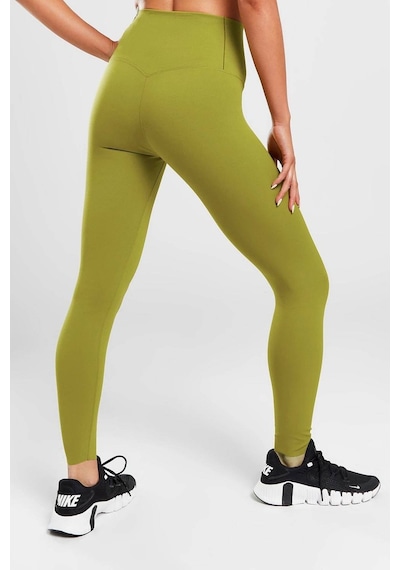 Nike Dri Fit Zenvy Gentle Support High Waisted 7/8 Leggings Kadın Yüksek Bel İç Cepli Spor Tayt Yosun Yeşili Koyu Yeşil