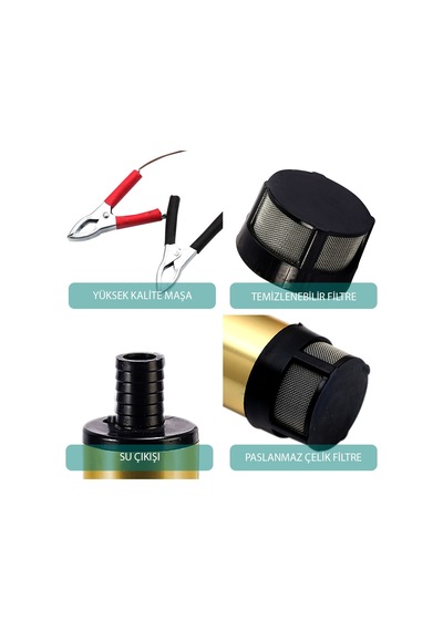 Kızılırmak 12 Volt Alüminyum Dalgıç Tipi Sıvı Aktarma Pompası