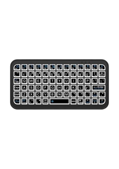 Kompakt Siyah Rgb Işıklı Bluetooth Mini Klavye 12788075