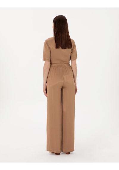 Pierre Cardin Kadın Kahverengi Pantolon Kanvas-chino 50301237-vr029 Kahverengi