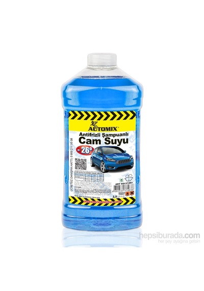 Automix 2,5 Lt Antifrizli Ve Şampuanlı Oto Cam Suyu