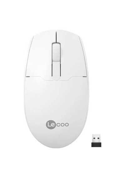 Lenovo Lecoo Ws204 Kablosuz 1200dpı 3 Tuşlu Beyaz Optik Mouse
