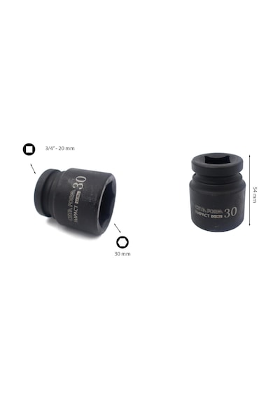 Ceta Form 30 mm 3/4” 6 Köşe Havalı Lokma Anahtar C72-H30