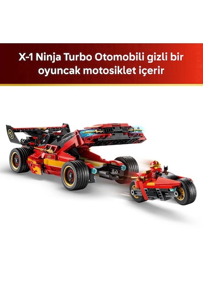 LEGO® NINJAGO® X-1 Ninja Turbo Otomobili 15. Yıl Dönümü 71867 - 14 Yaş Üzeri için Yaratıcı Oyuncak Yapım Seti (691 P)