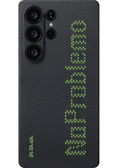 Galaxy S25 Ultra Kılıf Magsafe Uyumlu Lumintex Fosforlu Aramid Fiber Pitaka Tactile Woven Aries Seri