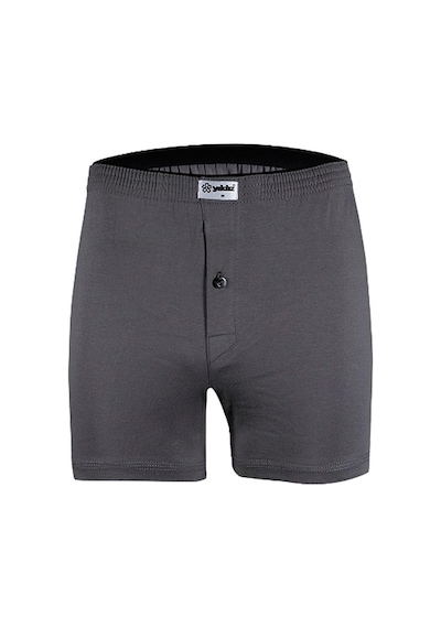 Yıldız 3'lü Paket Erkek Havlu Bel Düz Boxer Füme