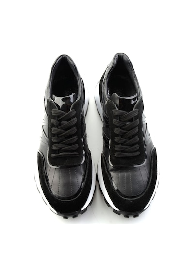 Bambi Siyah Hakiki Deri Erkek Sneaker E01011043303
