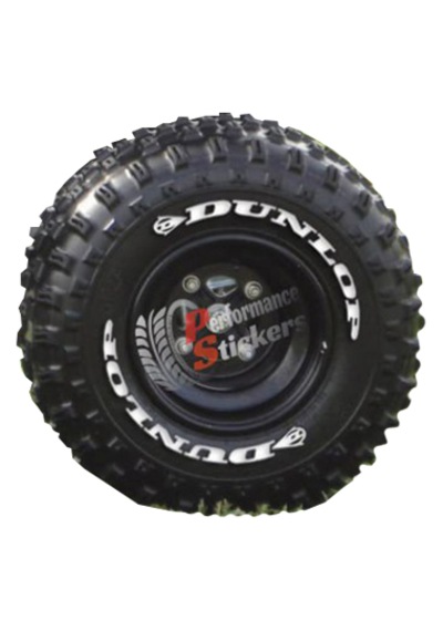 Dunlop Atv Lastik Stikeri Lastik Yazısı 35mm 8adet Lastik Sticker