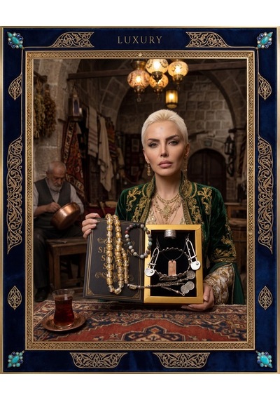 Luxury Seri Özel Tasarım Kitap Kutulu Kadın Takı Seti Ve Tesbih Kombin - Kolye Küpe Yüzük Bileklik Ekstra Boncuk Bileklik 6 Parça Hediyelik - Doğum Günü Yıl Dönümü Sevgililer Günü Gösterişli Hediye - L-00124 Bakır Luxury Seri Özel Tasarım Kitap Kutulu Kadın Takı Seti Ve Tesbih Kombin - Kolye Küpe Yüzük Bileklik Ekstra Boncuk Bileklik 6 Parça Hediyelik - Doğum Günü Yıl Dönümü Sevgililer Günü Gösterişli Hediye - L-00124 Bakır
