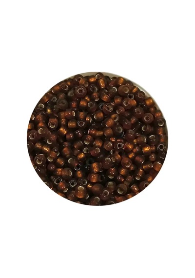 Tedar Dökme Cam Kum Boncuk 11/0 2 Mm - 60 Gram - Çok Koyu Turuncu - Bnc064 Najmaddin (No:1) 8.5Cm X 10.5 Cm