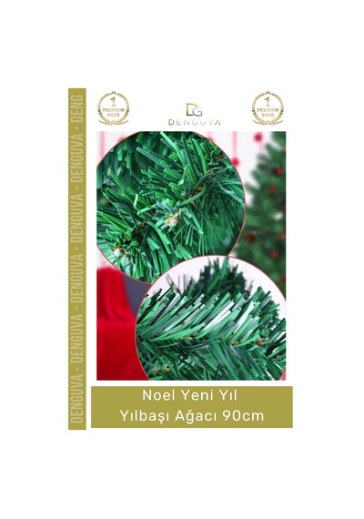 Yılbaşıağacı Yılbaşı Çam Ağacı Sık Yapraklı Kaliteli Dekoratif Yeşil Ayaklı Yeni Yıl Noel Paket 90 Standart