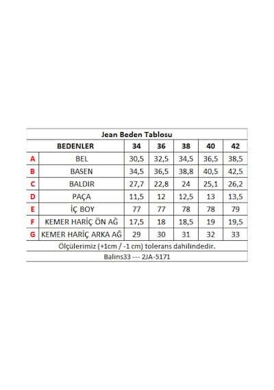 Kadın Kot Pantolon Koyu Düz Çok Renkli