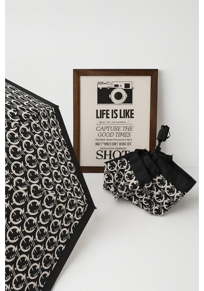 Lilly Noir Chain Luxe Şemsiye Siyah Siyah