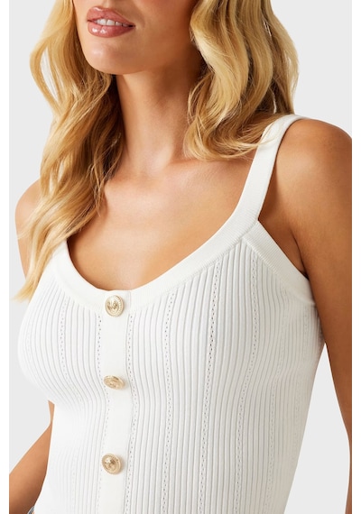 Guess Bayan Top W5yr10 Z0130 G012 Beyaz Beyaz