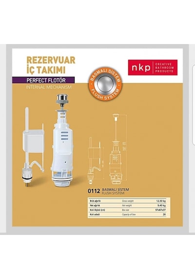 Nkp Basmalı Sistem İç Takım Beyaz
