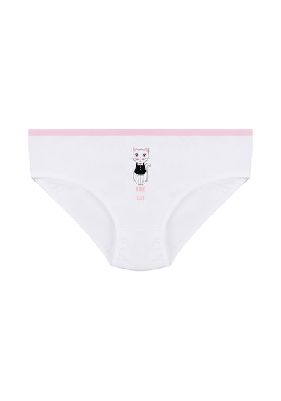 Koza İç Giyim Kız Çocuk 3'lü Penguen Desenli Slip 1050 Pudra