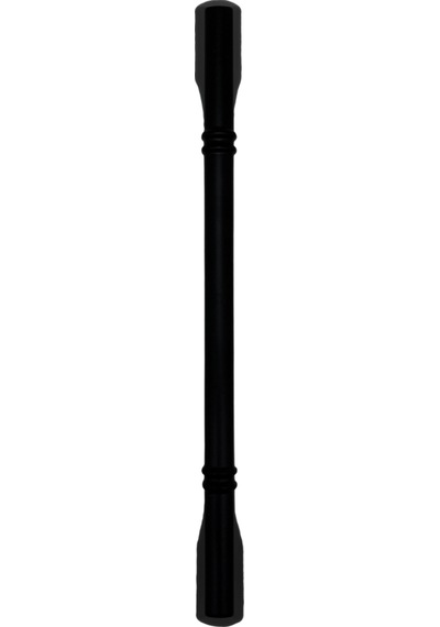 Saroz Düz Siyah Metal Dolap Kulpu Mobilya Ve Mutfak Dolap Kulpu Siyah 160-192mm 2 Adet Siyah