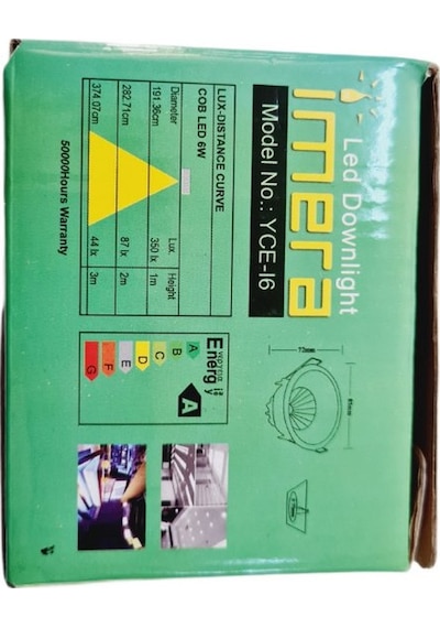 6 Watt Led Spot Trafolu Beyaz Kasa Beyaz Işık Yce-n5 2adet