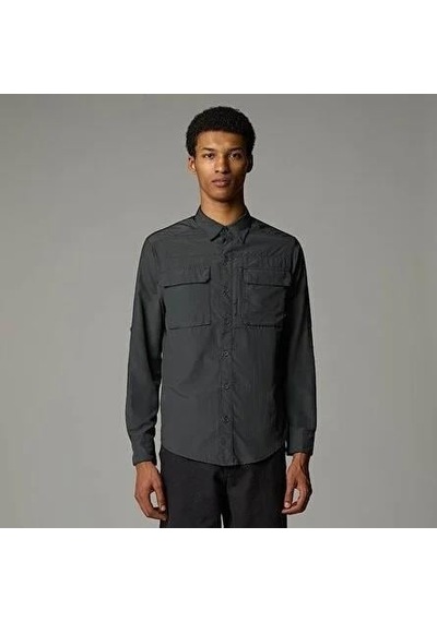 The North Face M L/s Sequoıa Shırt Erkek Gömlek Nf0a4t184en1 Gri