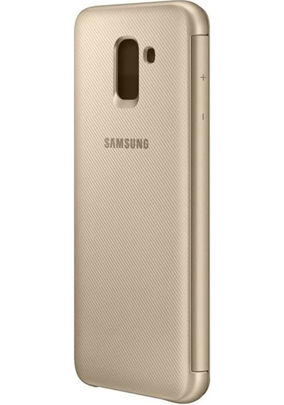 Galaxy J6 2018 İle Uyumlu Wallet Cover Kılıf Altın Ef-wj600cfegww Gold