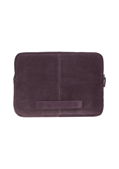 Burgundy Still Hakiki Süet Deri 13-14 İnç Macbook Uyumlu/laptop Kılıfı Bordo